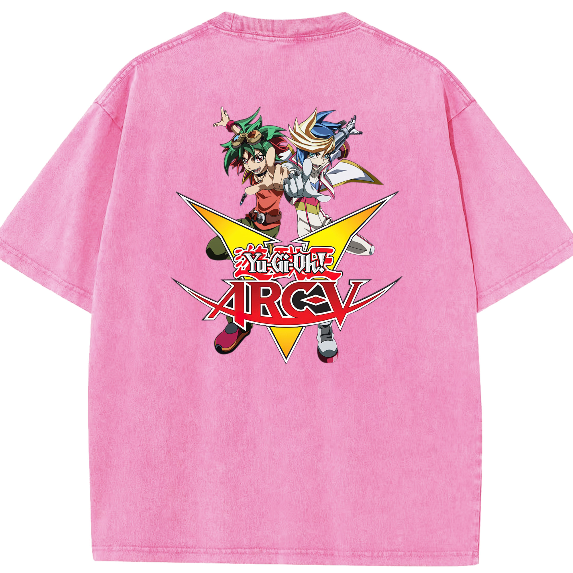 （画像用） 遊☆戯☆王 Yu-Gi-Oh! 綿100% ヴィンテージ風 半袖Tシャツ（背面プリント）